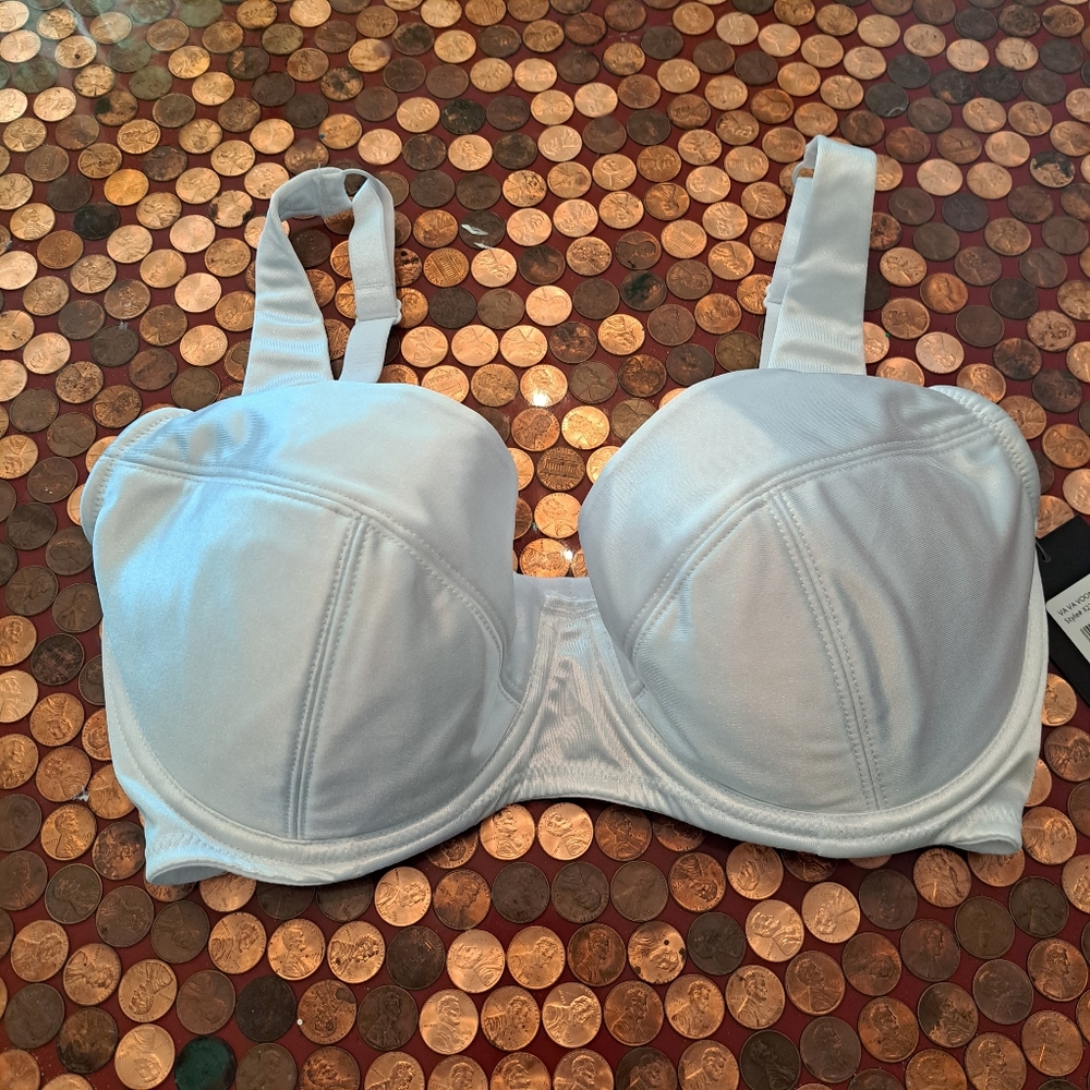 Frederick's of Hollywood nwt white super support bra satin va va voom 34…